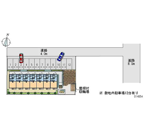 ★手数料０円★前橋市昭和町３丁目　月極駐車場（LP）